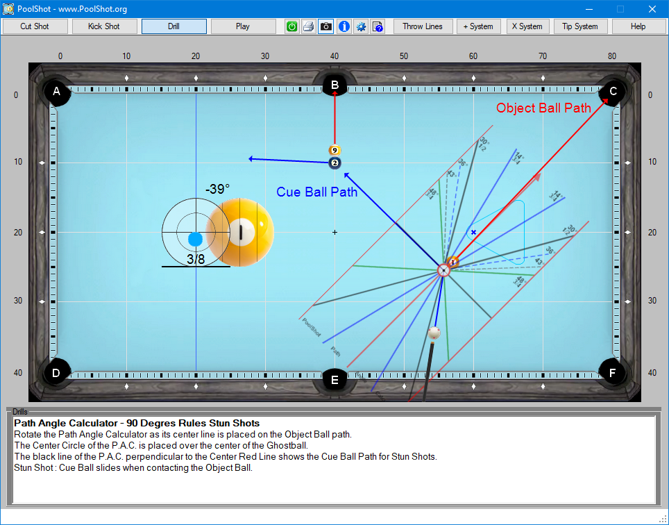 Path Angle Calculator - 90 Degres Rules Stun Shots